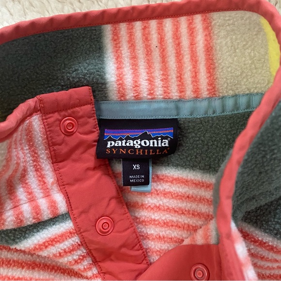Patagonia Synchilla Snap-T Fleece Pullover Fitz Striped - Picture 2 of 5
